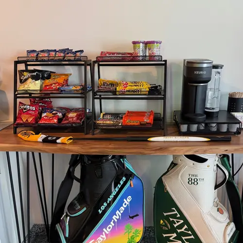 Food at Golfing at Digital Links Golf Studio