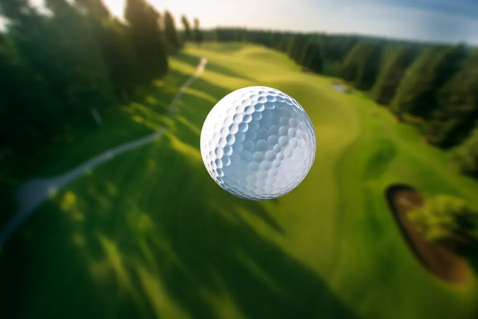 Golf Ball in the Air
