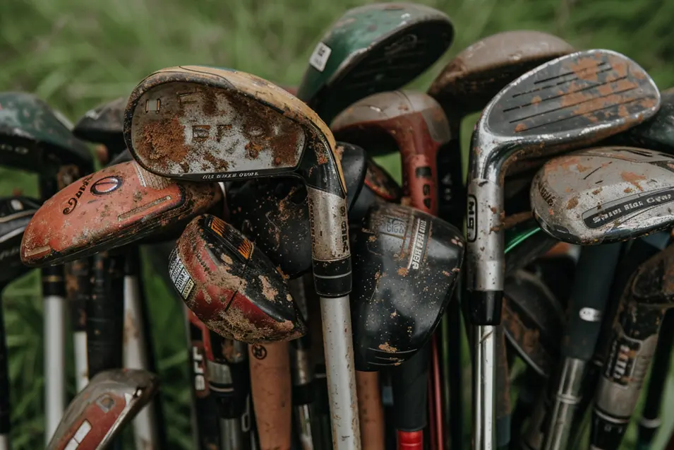 Old golf clubs