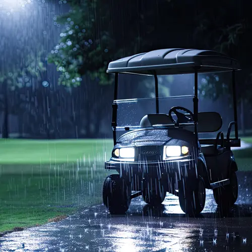 Raining at the Golf Course